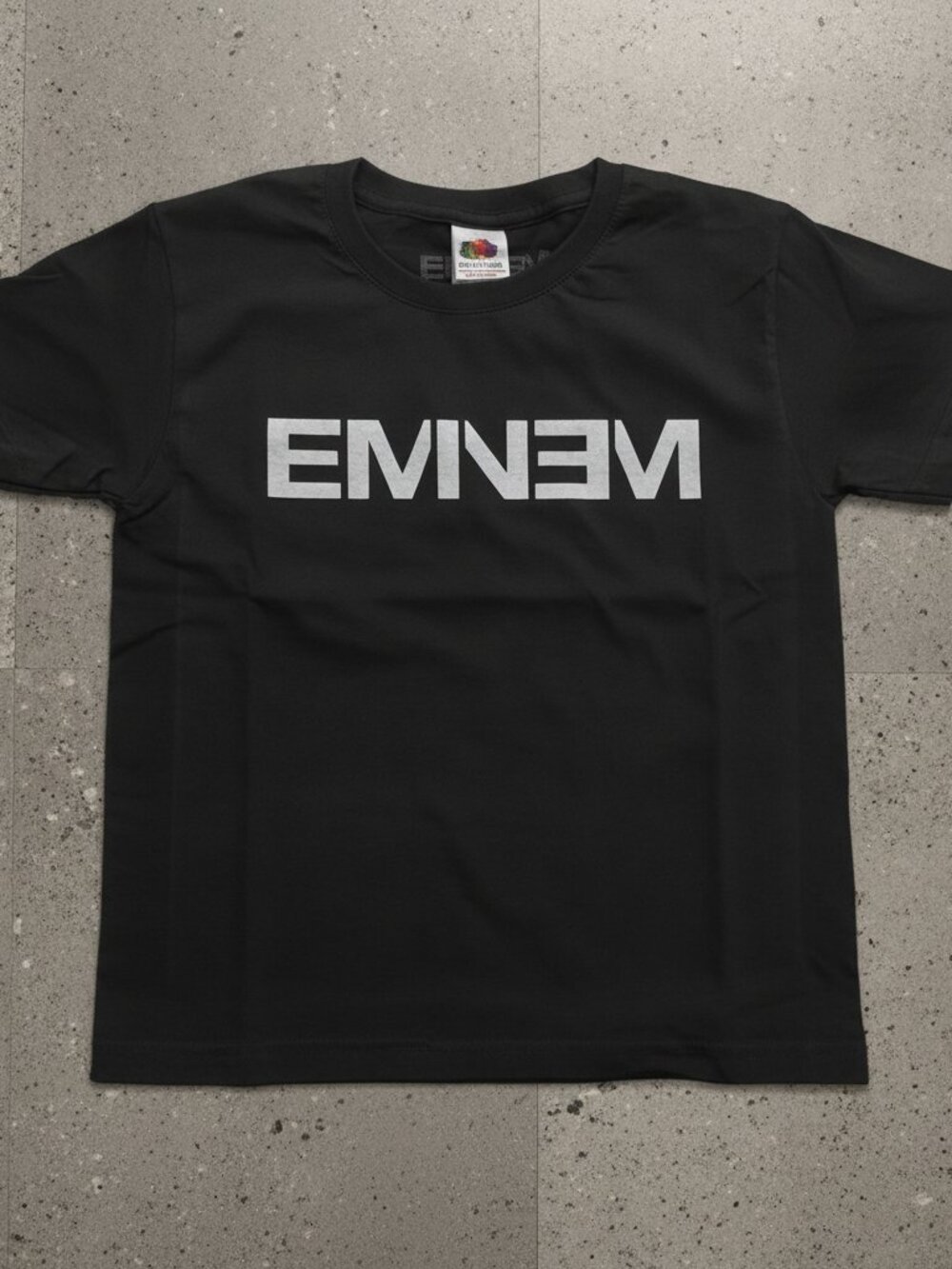 Eminem Logo T-Shirt Vintage Hip Hop Rap Graphic Tee Unisex Music Fan Shirt Black